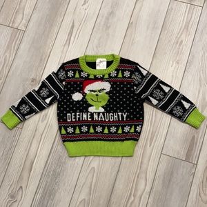 Boys Toddler The Grinch Sweater Size 2 Preowned